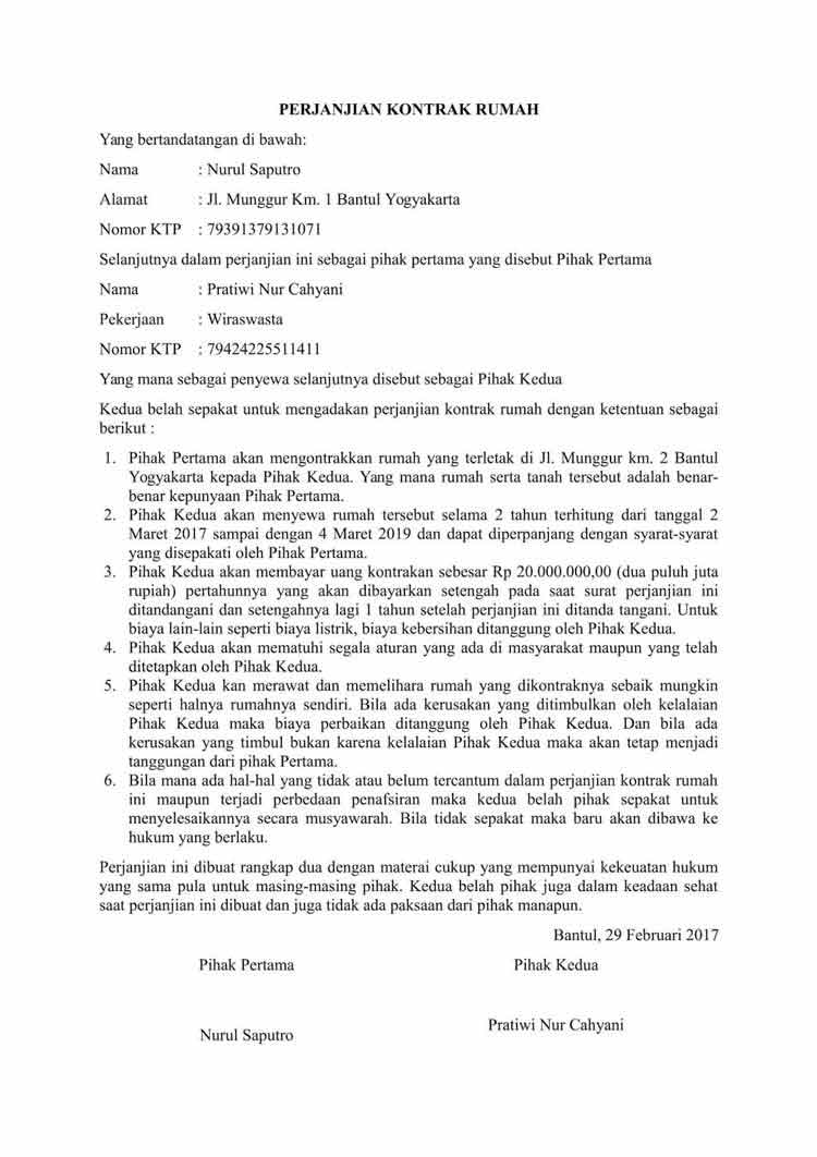 Featured image of post Surat Perjanjian Gadai Kontrakan Yang bertanda tangan di bawah ini 4